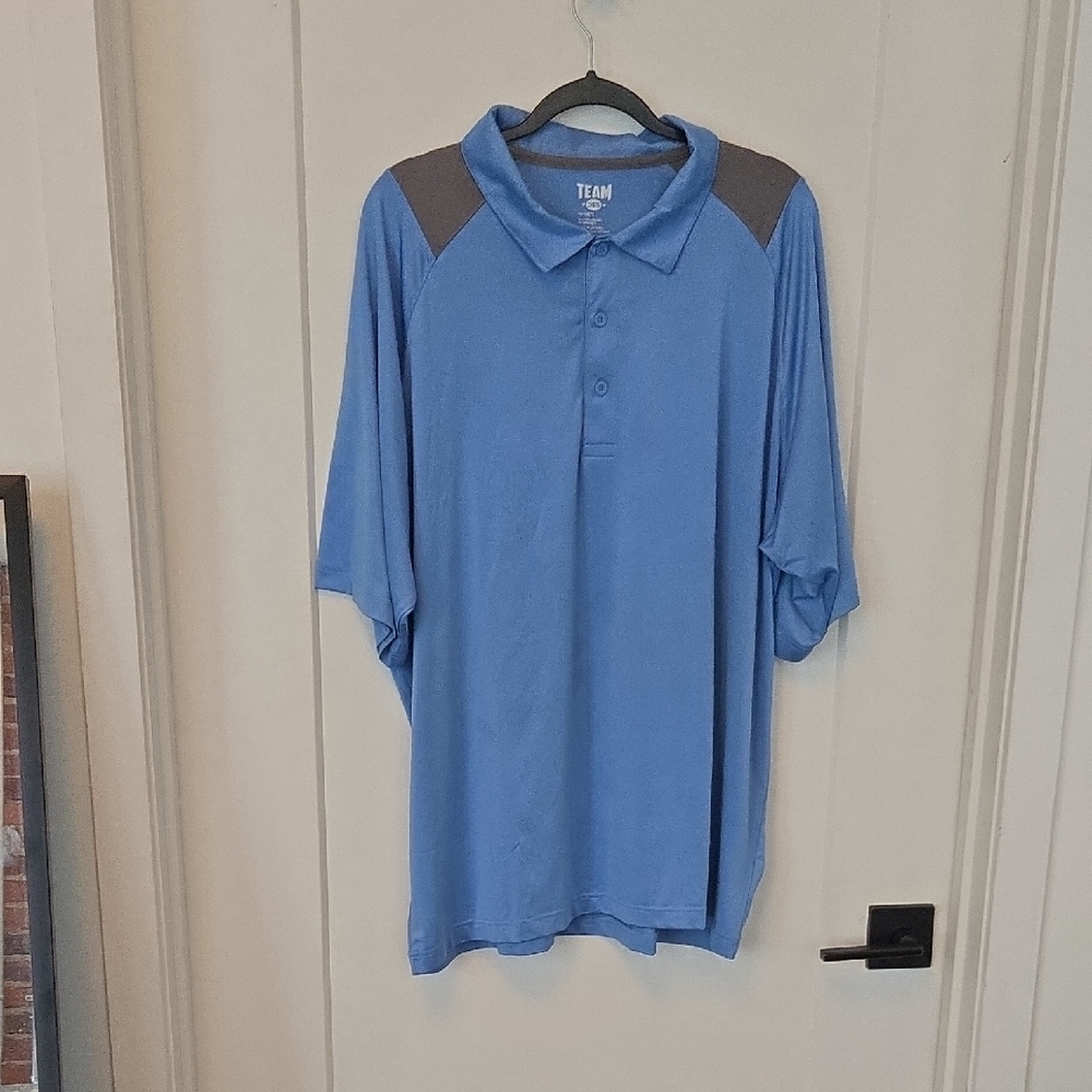 Breathable Men's Blue Polo Shirt